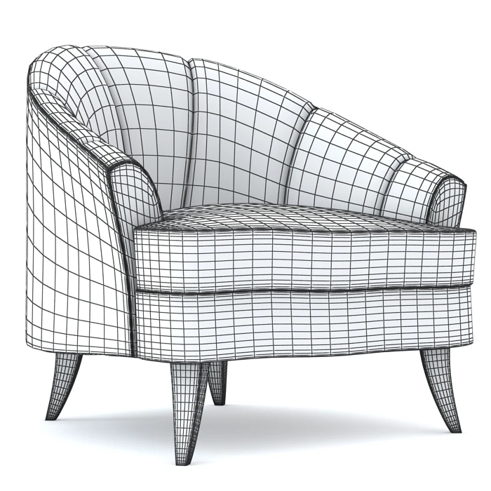 Bolier Modern Luxury Club Chair 92023 3D Model_07